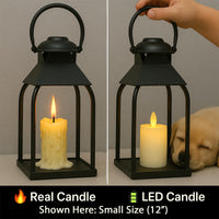 Black Metal Lanterns (Set of 3)