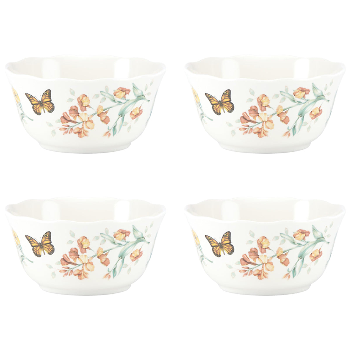 White Melamine Bowls (Set of 4)