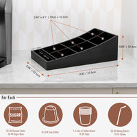 Black Coffee Station Organizer