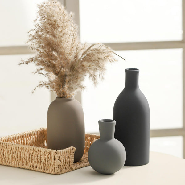 Pampas Ceramic Vases (Set of 3)