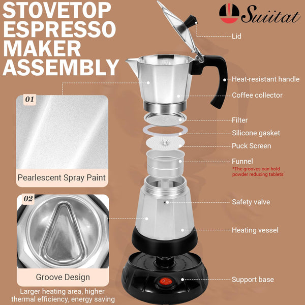 Electric Moka Espresso Pot