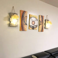 Mason Jar Wall Sconces (Set of 2)