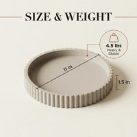 Gray Decorative Tray