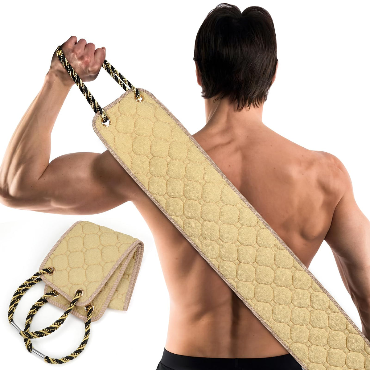 Beige Exfoliating Back Scrubber