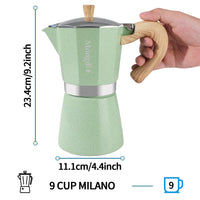 Green Stovetop Espresso Maker