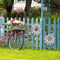 Galvanized Metal Flowers (Set of 2)