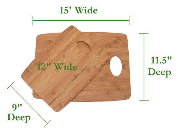 Bamboo Cutting Boards (Set of 2)