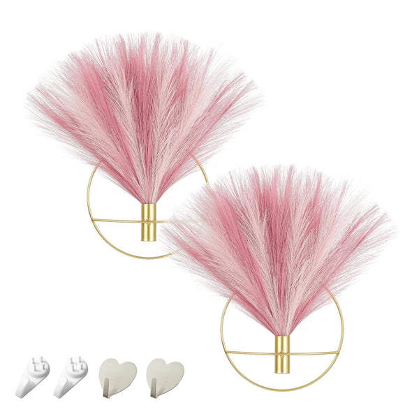 Pampas Gold Metal Wall Art (Set of 2)