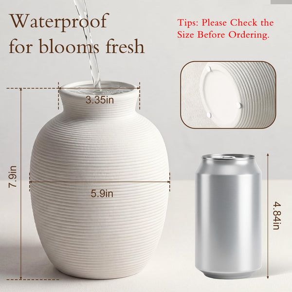 White Ceramic Pottery Vase