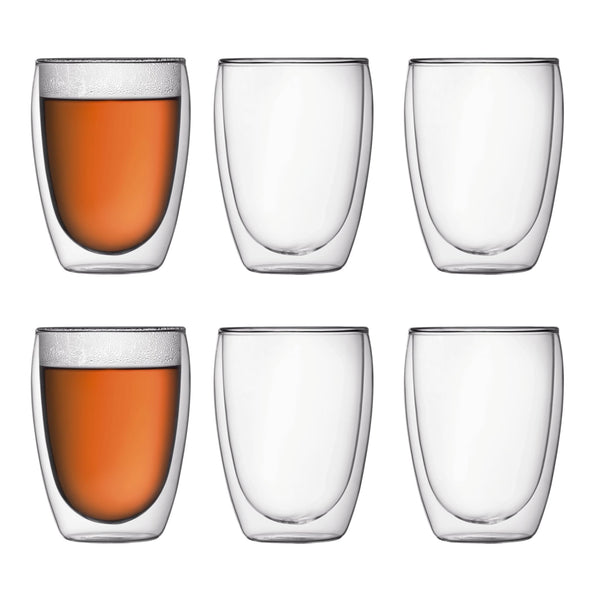 Double-Wall Glass Tumblers (Set of 6)