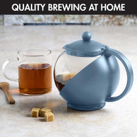 Blue Half Moon Teapot