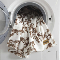 Brown Plush Throw Blanket