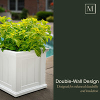 Black Self-Watering Planter