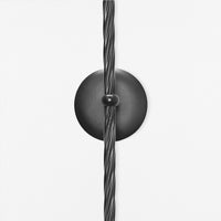 Black Twisted Wall Candle Sconces (Set of 2)