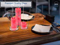 Clear Glass Hurricane Holder (Set of 3)