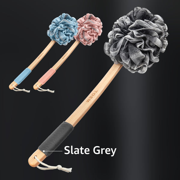 Bamboo Charcoal Back Scrubber (Set of 3)