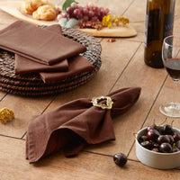 Bark Brown Napkins (Set of 6)
