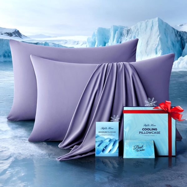Purple Cooling Pillowcases (Set of 2)