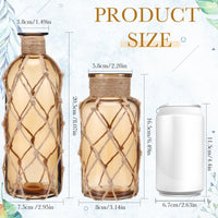 Coastal Rope Glass Vase (Set of 2)