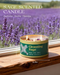Sage & Crystal Soy Candle