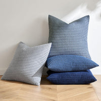Blue Throw Pillow Cover (Set of 4)