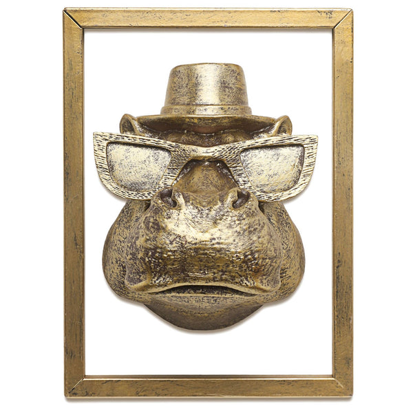 Hippo Head Wall Decor