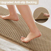 Khaki Waffle Bath Mat