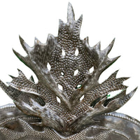 Flaming Heart Metal Wall Art