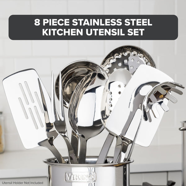 Stainless Kitchen Utensils (Set of 8)