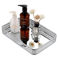 Silver Mirrored Vanity Tray