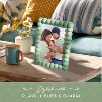 Light Green Scalloped Frames (Set of 2)