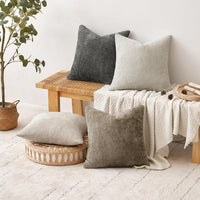 Neutral Chenille Pillow Cover (Set of 4)