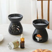 Black Ceramic Wax Warmer (Set of 2)