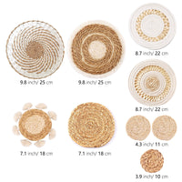 Woven Wall Baskets (Set of 9)