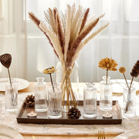 Clear Glass Bud Vases (Set of 6)