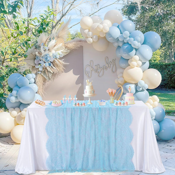 Blue Lace Tablecloth (Set of 5)
