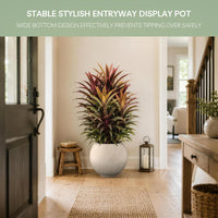 Weathered Concrete Sphere Planter