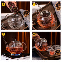 Vintage Glass Teapot Set