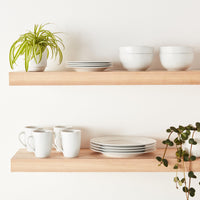 White Porcelain Dinnerware (Set of 16)
