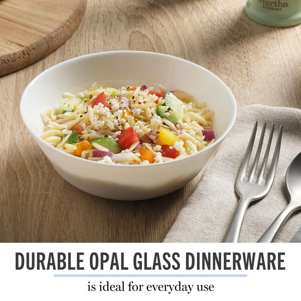 White Opal Glass Bowls (Set of 6)