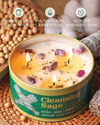 Sage & Crystal Soy Candle
