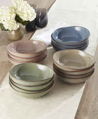 Clay Stoneware Pasta Bowls (Set of 4)