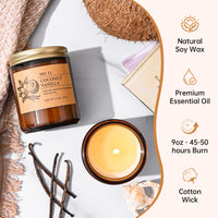 Amber Jar Soy Candles (Set of 4)