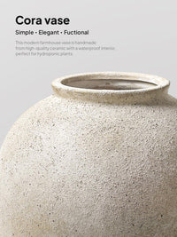 Sandstone Yellow Ceramic Vase