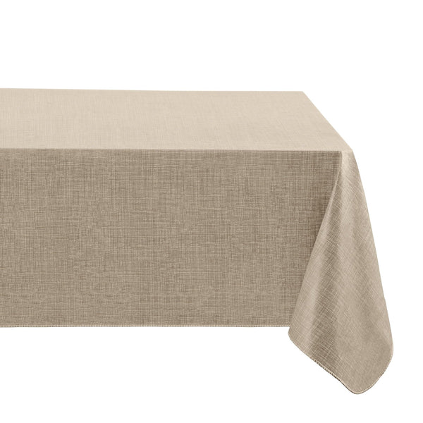 Taupe Vinyl Tablecloth