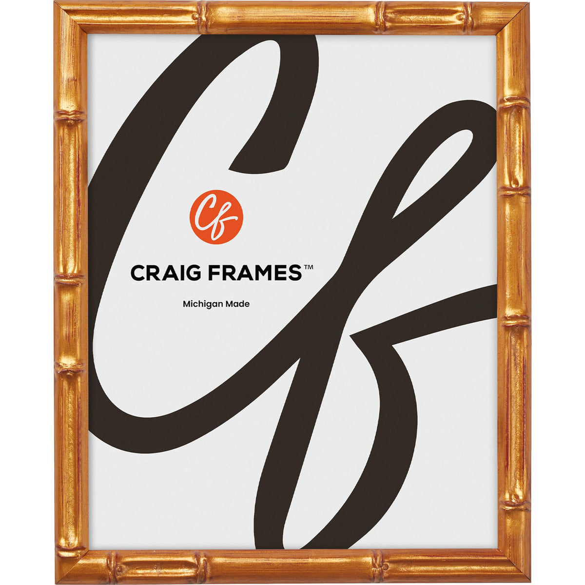 Faux Bamboo Gold Frame