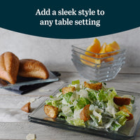 Square Glass Dinnerware (Set of 12)