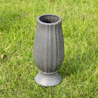 Black Granite Grave Vase