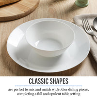 White Opal Glass Bowls (Set of 6)