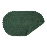 Dark Green Crochet Bath Mat
